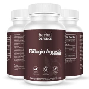 3 Fadogia Agrestist Australia Bottles (With Side and Back View)